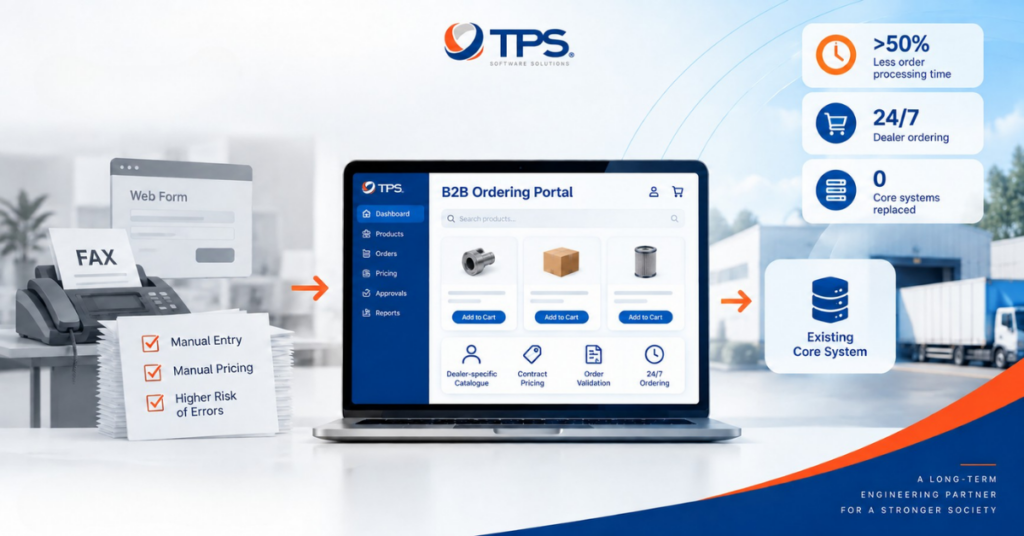 Our Success Stories - A B2B Ordering Portal in Front of the Existing Core System