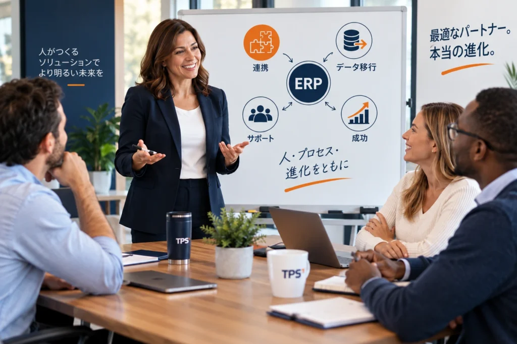 ERPだけでなく導入パートナーも評価する